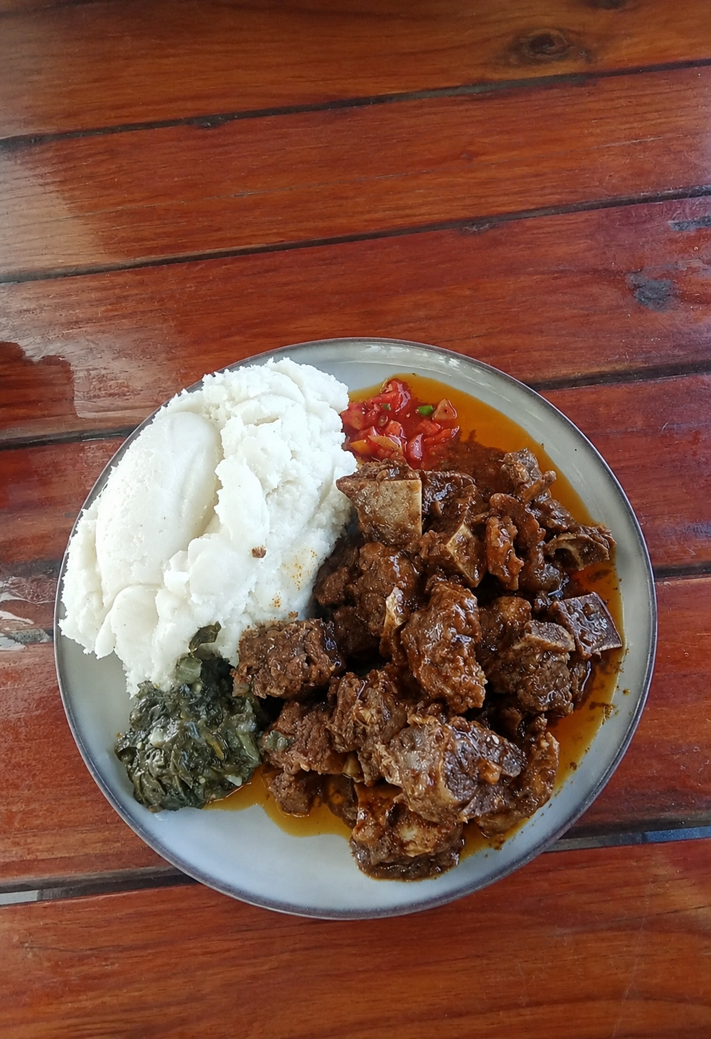 Pap & 2 Mixed Meat
